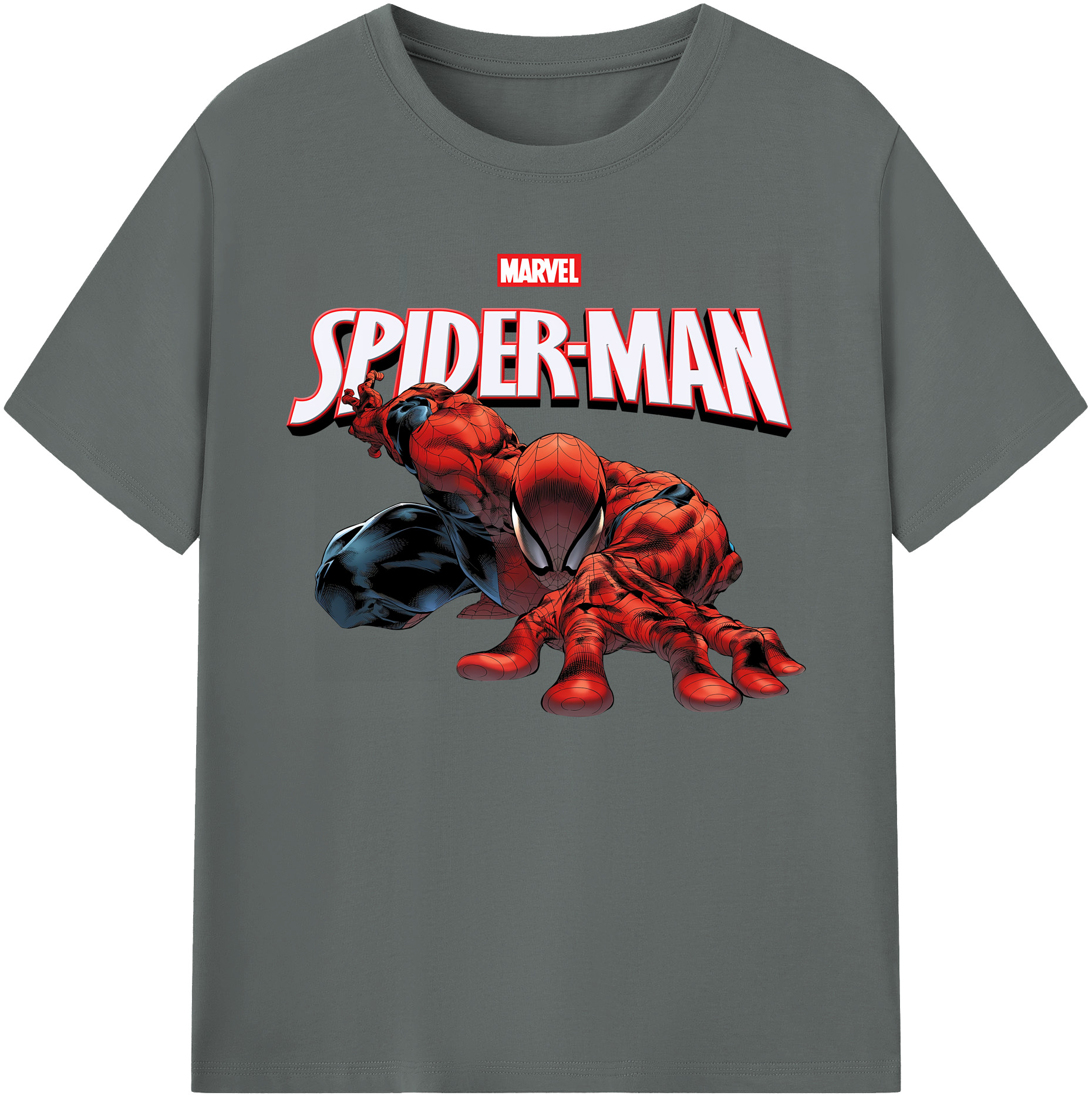 （画像用） Spider Man スパイダーマン 綿100％ メンズ半袖Tシャツ｜肌触りやわらか＆通気性